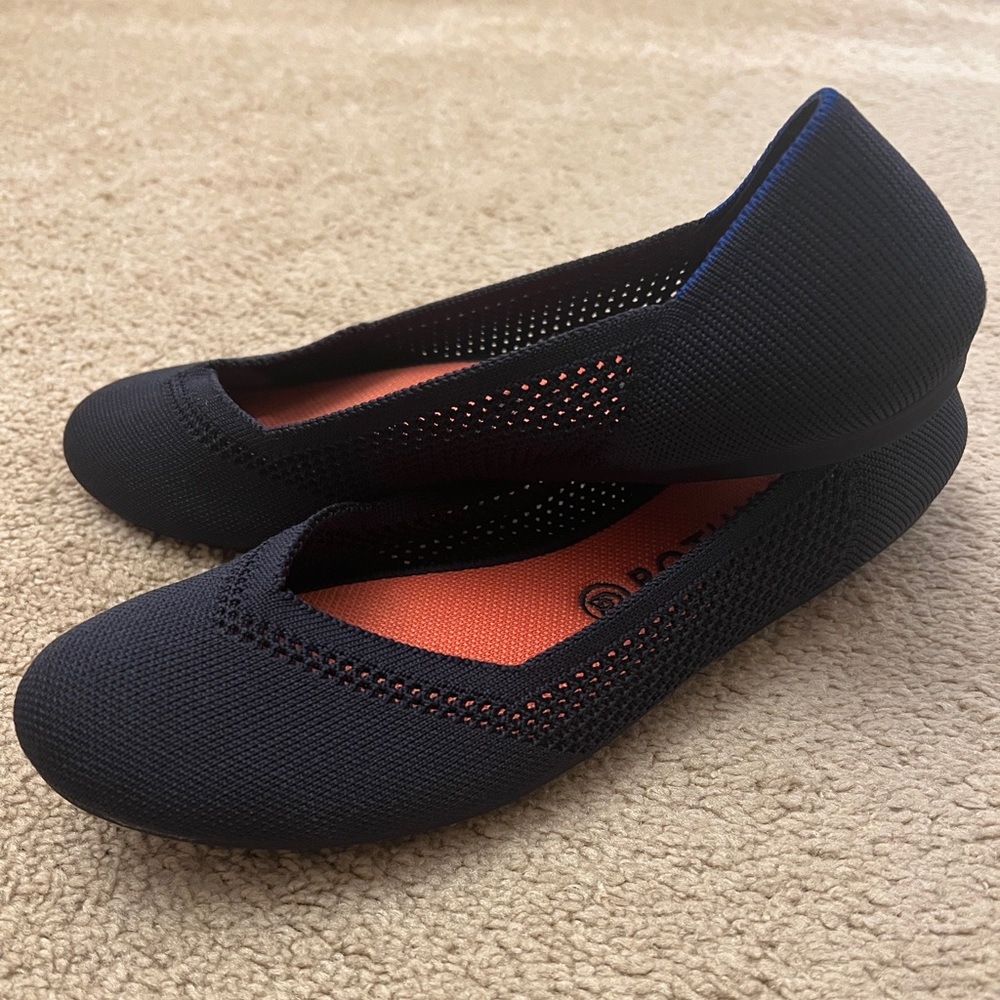 Rothy’s The Flat Maritime Navy Lattice Stitch Size 11